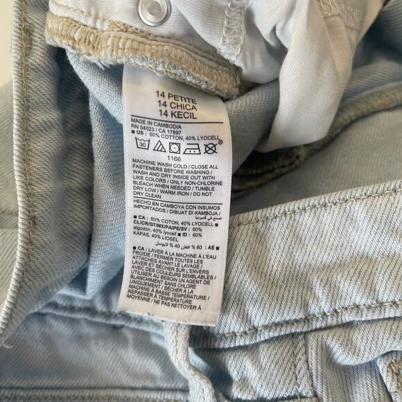 Old Navy Mid Rise Baggy Straight Light Wash Denim Jeans Size Womens 14 - Picture 5 of 9